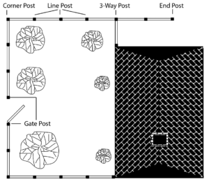 example installation for aluminum fencing